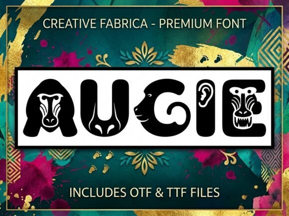 Augie: The Avant-Garde Display Font for Craft Creators