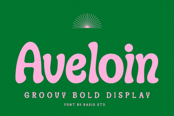 Aveloin: A Groovy Bold Display Font for Editorial Design