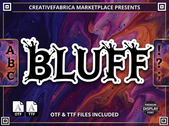 Bluff: A Display Font That Elevates Branding with Style