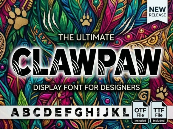 Clawpaw: A Display Font That Elevates Brand Identity