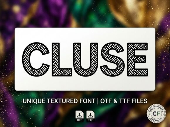 Cluse: A Display Font That Elevates Branding with Texture and Style