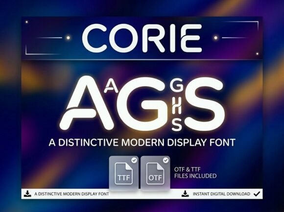 Corie: A Display Font That Elevates Branding with Style