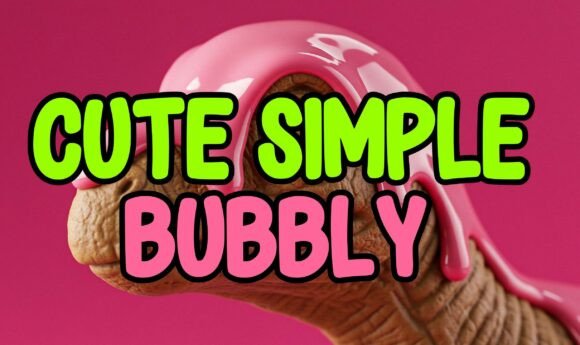 Cute Simple Bubbly Font for Playful Web Design