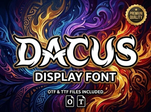 Dacus: The Bold Display Font That Commands Attention