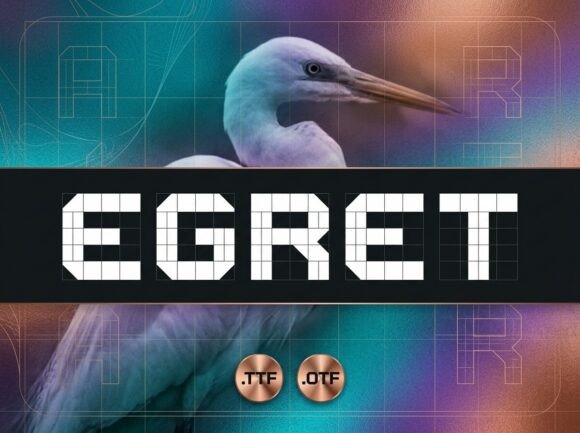 Egret Display Font for Editorial Design