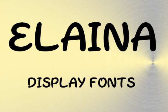 Elaina: A Playful Display Font for Editorial Design