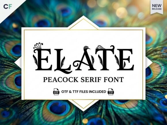 Elate: A Majestic Display Font for Editorial Elegance
