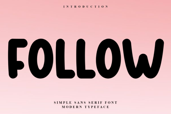 Follow Font: A Stylish Display Font for Designers