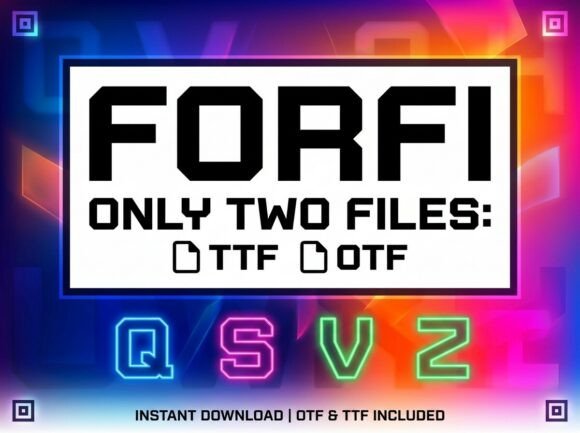 Forfi: A Decorative Display Font for Creative Branding