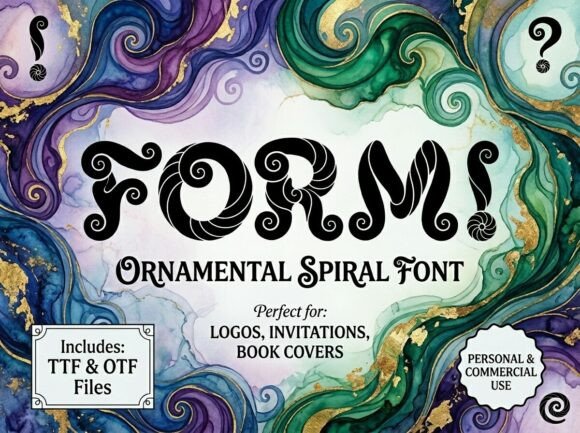 Formi: A Nautical Display Font for Creative Makers