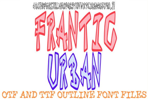 Frantic Urban: A High-Energy Display Font for Bold Editorial Design
