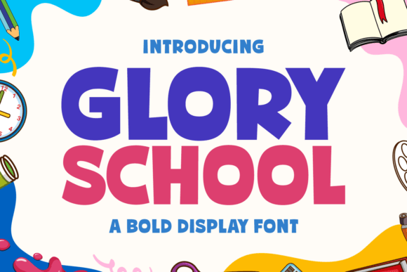 Glory School Font for Bold Web Design