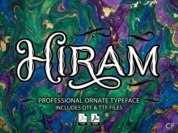 Hiram Font for Handmade Creations