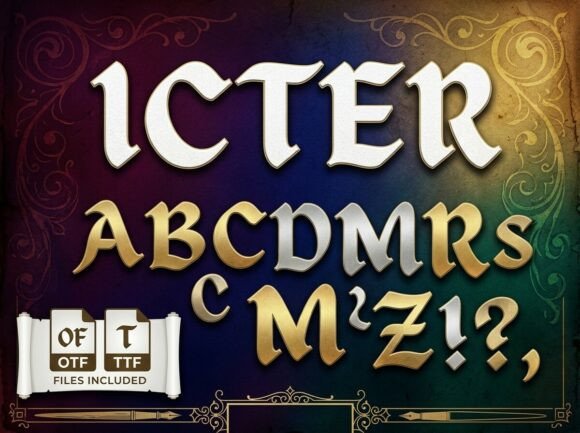 Icter: A Regal Display Typeface for Bold Branding