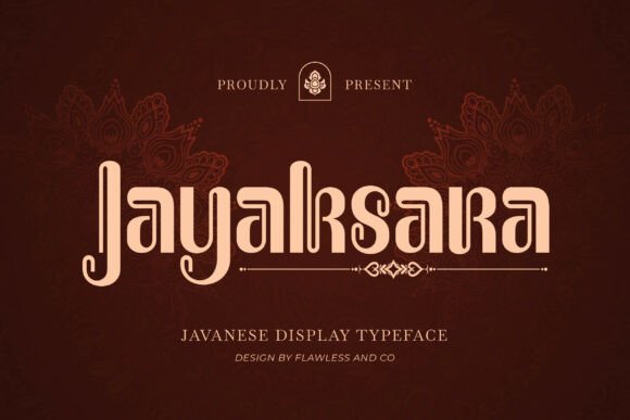 Jayaksara: A Javanese Display Font for Modern Editorial Design
