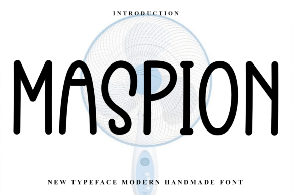 Maspion: A Display Font with a Soft, Unique Touch