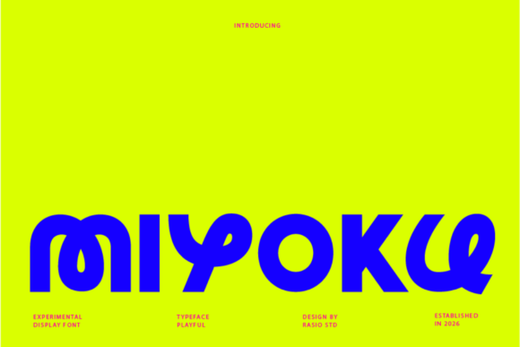 Miyoku: A Bold Display Font for Creative Makers
