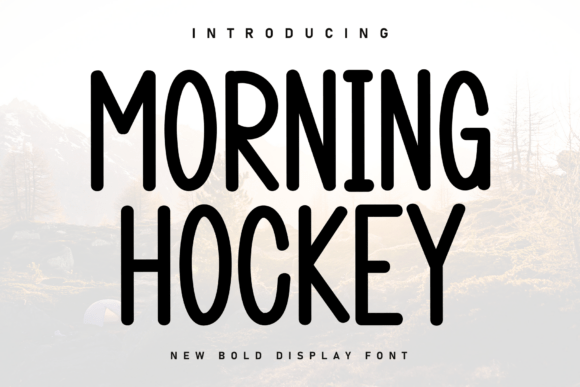 Morning Hockey Font for Cozy Handmade Designs