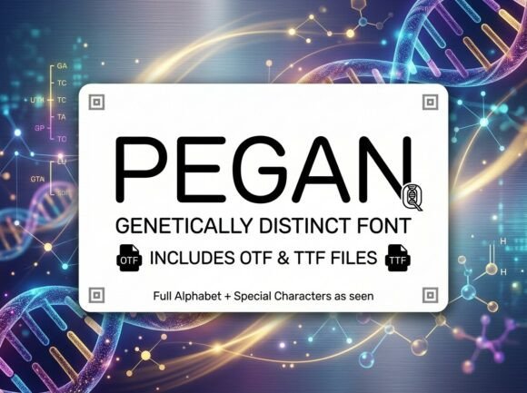 Pegan: A Technical Display Typeface for Modern Web Design