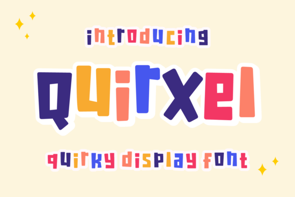 Quirxel: A Playful Display Font for Bold Digital Design