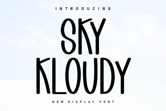 Sky Kloudy: A Handwritten Font for Modern Editorial Design