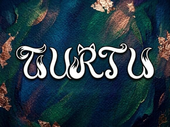 Turtu Display Font for Editorial Design and Branding