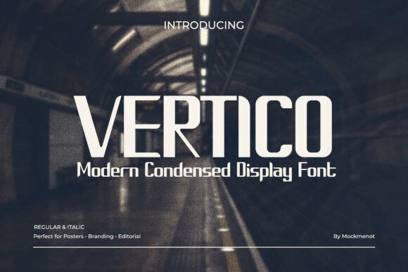 Vertico: A Modern Display Font for Creative Makers