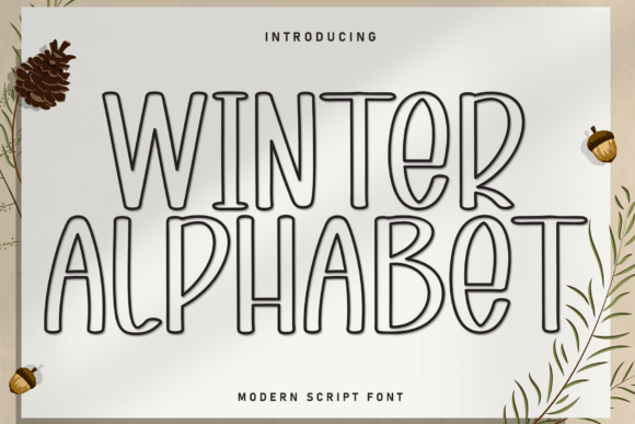 Winter Alphabet: A Cozy Font for Seasonal Branding