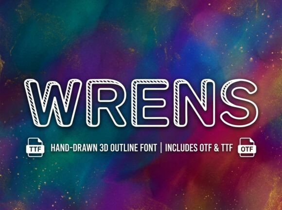 Wrens Display Font for Editorial Design and Creative Projects